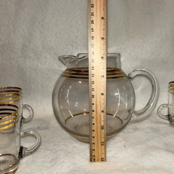 Mid century modern pitcher and glasses set - Picture 12 of 16